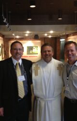 OSLC-From Left to right, Campaign Consultant Steve Siegel, Pastor Mark Borgetti, Church Council Chair, John Endrud