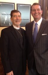 OSLC-Interim Senior Pastor Robert Shaner (left) with Jim Klote
