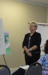 Kathy Boggs at another focus group meeting