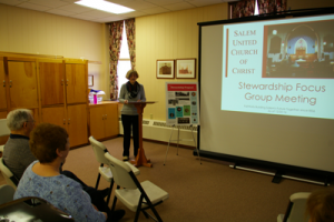 Focus Group Meeting presented by Dawn Chase to members of Salem Church