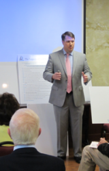Jeff Williams presents at a Focus Group Meeting