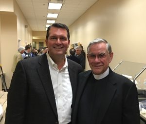 Jim Klote with Fr. Chuck Owens at the Kick-Off Event
