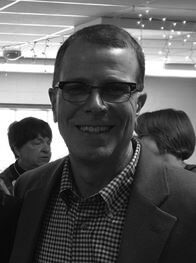 Black and white photo of a man