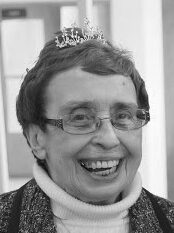 Elderly woman with a joyful expression