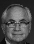 Black and white portrait of man