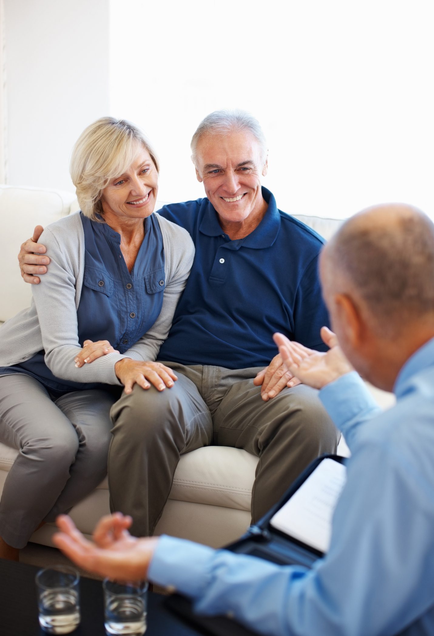 Senior couple in a counseling session