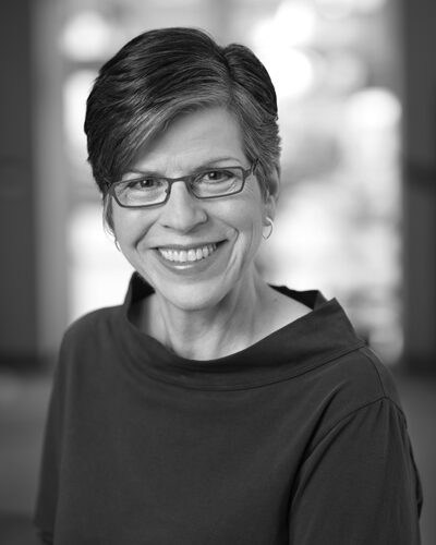 Black and white portrait of a woman