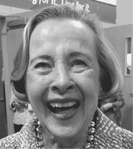 Smiling older woman close-up portrait