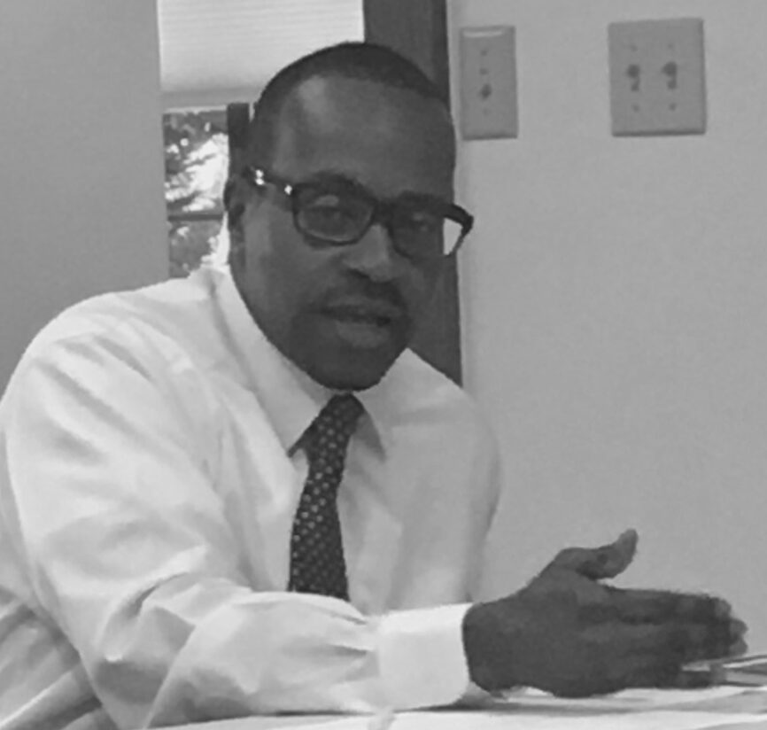 Businessman discussing at table