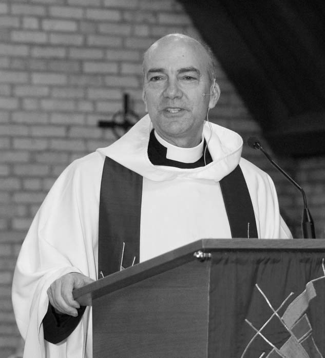 Clergyman delivering a sermon
