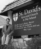 Man at St. David's Episcopal Church