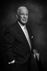Elderly man in formal suit portrait