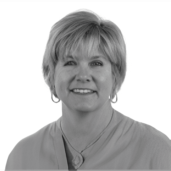 Smiling woman portrait with short hair