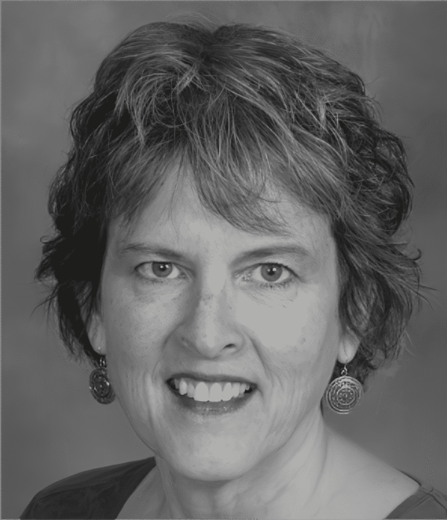 Close-up of smiling woman with short hair